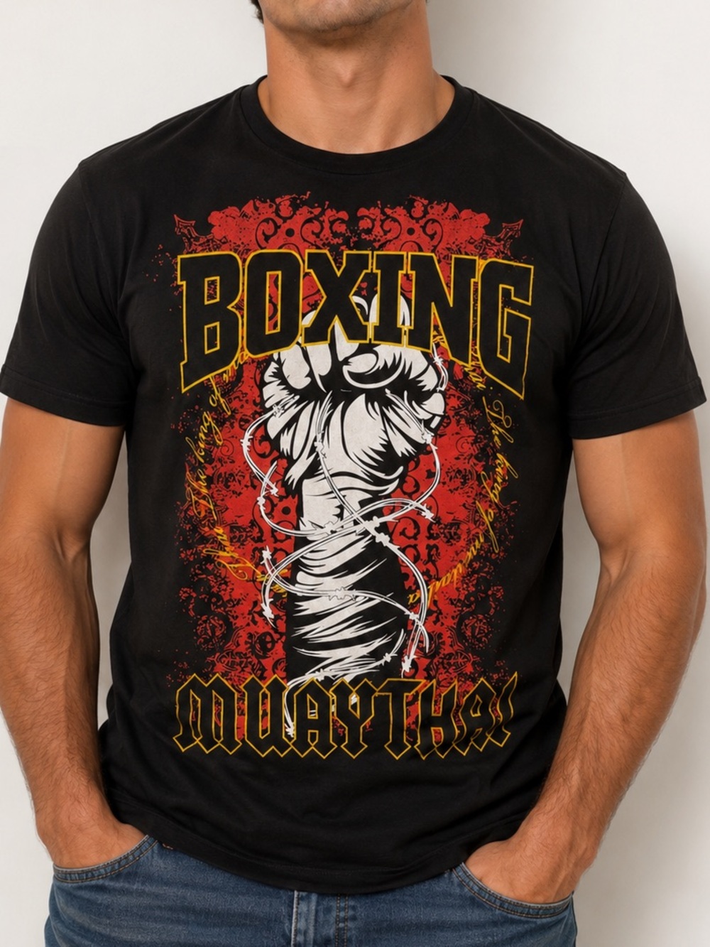 Born Boxing Muay Thai Graphic Tee
